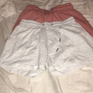 Cotton drawstring shorts